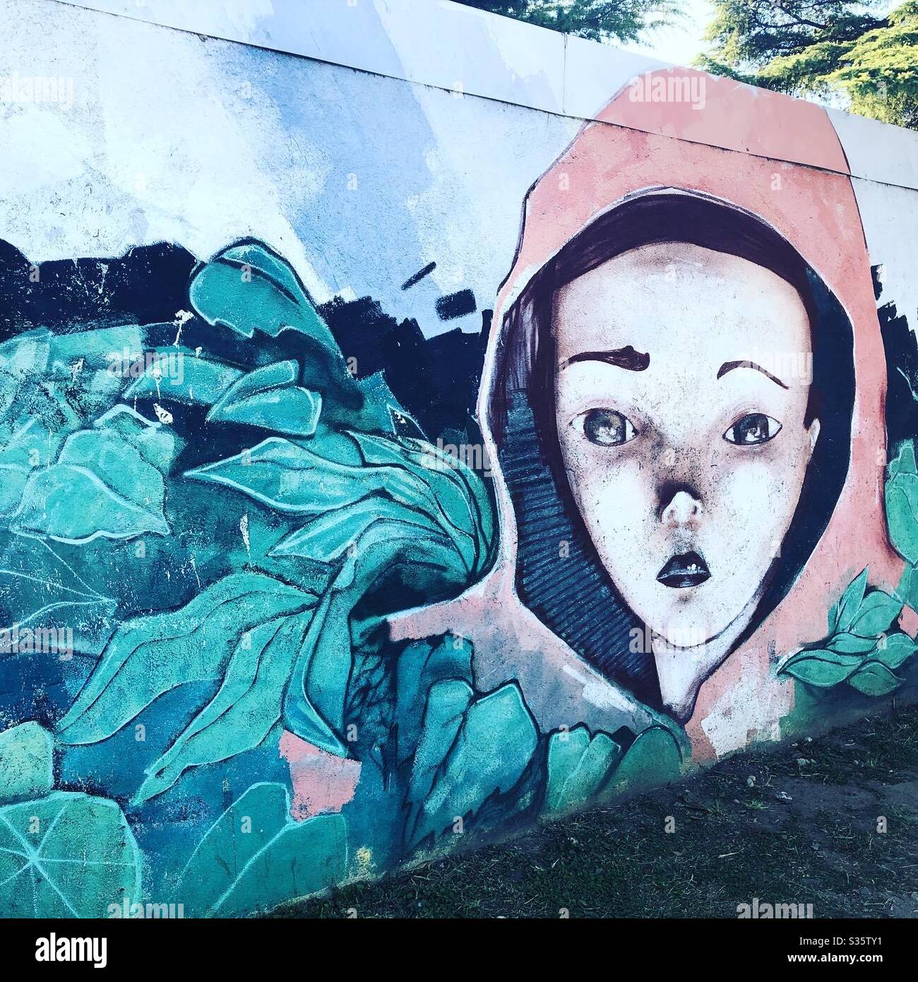 Urban street art in Córdoba, Argentina. - Smartphone Captured Stock Image