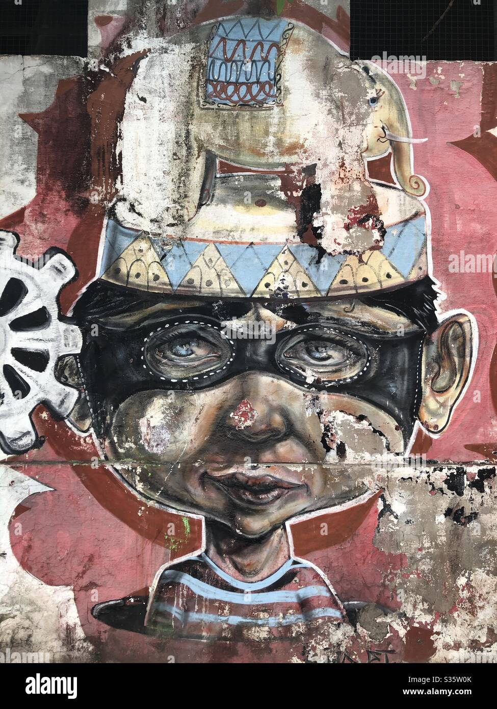 Urban street art in Salta, Argentina. - Smartphone Captured Stock Image