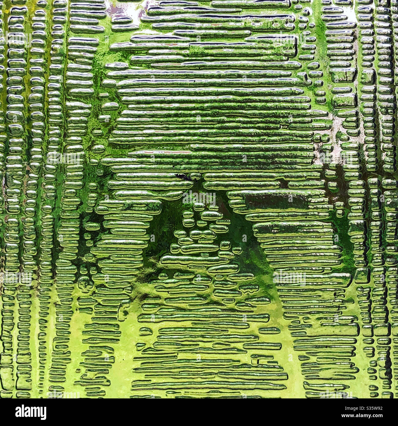 Lockdown window view. - Smartphone Captured Stock Image