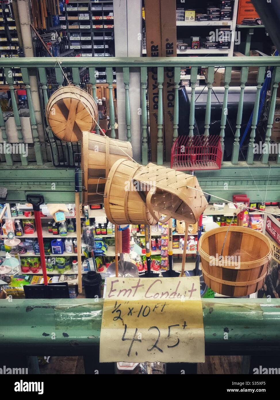 Essential farm supply store- view from upper floor Stock Photo - Alamy