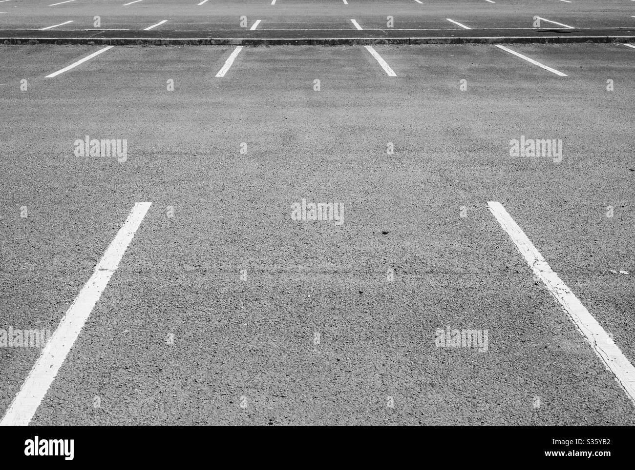 Car park lines Stock Photo Alamy