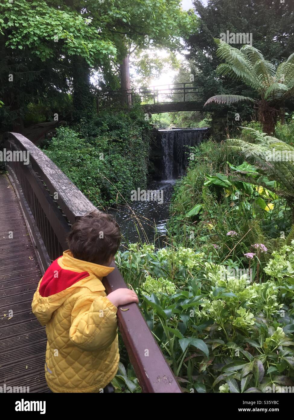 Toddler in Kelsey park - Smartphone Captured Stock Image