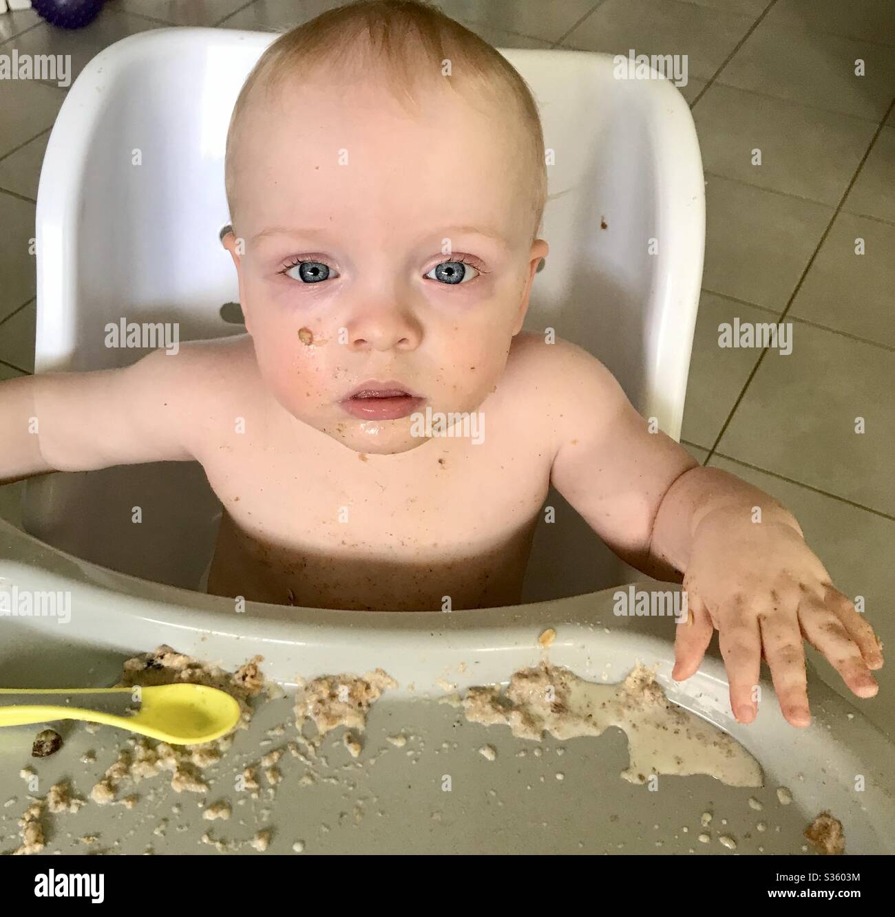 Baby high chair hires stock photography and images Alamy