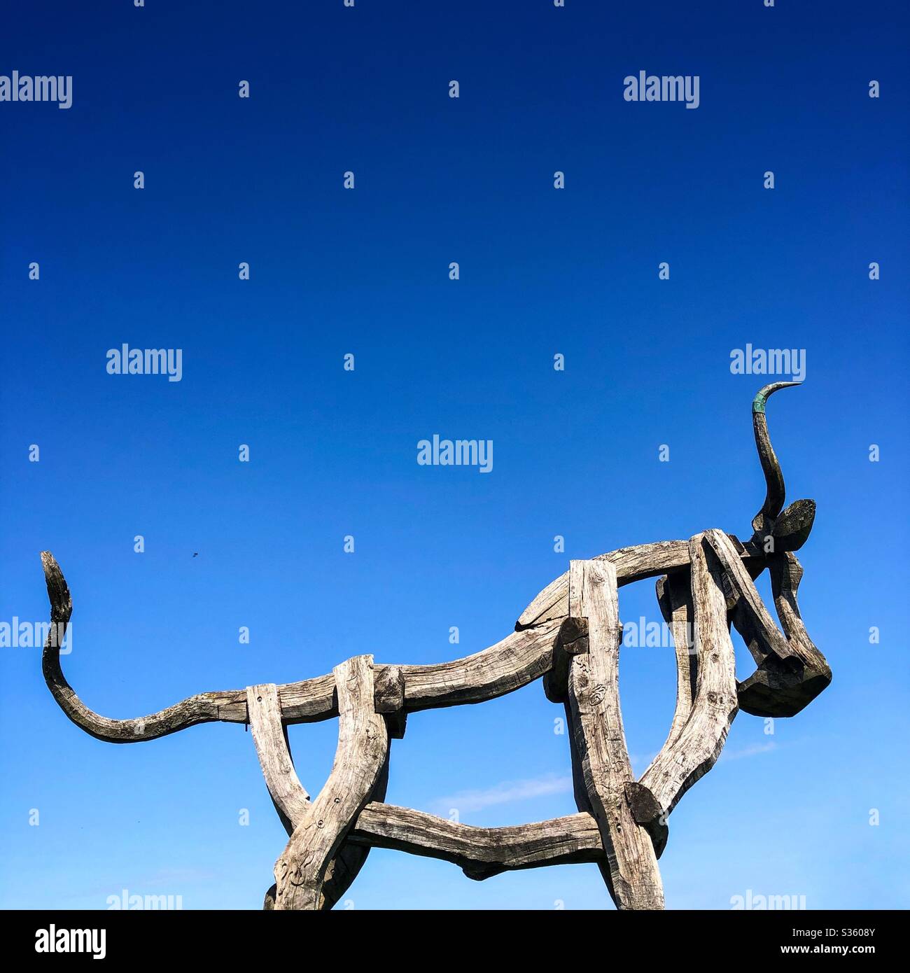 Wooden sculpture - Smartphone Captured Stock Image