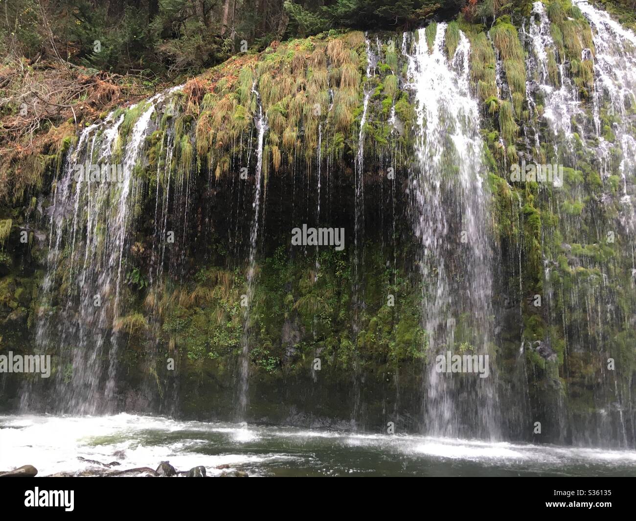 Mossbrae Fall in Northern California Stock Photo