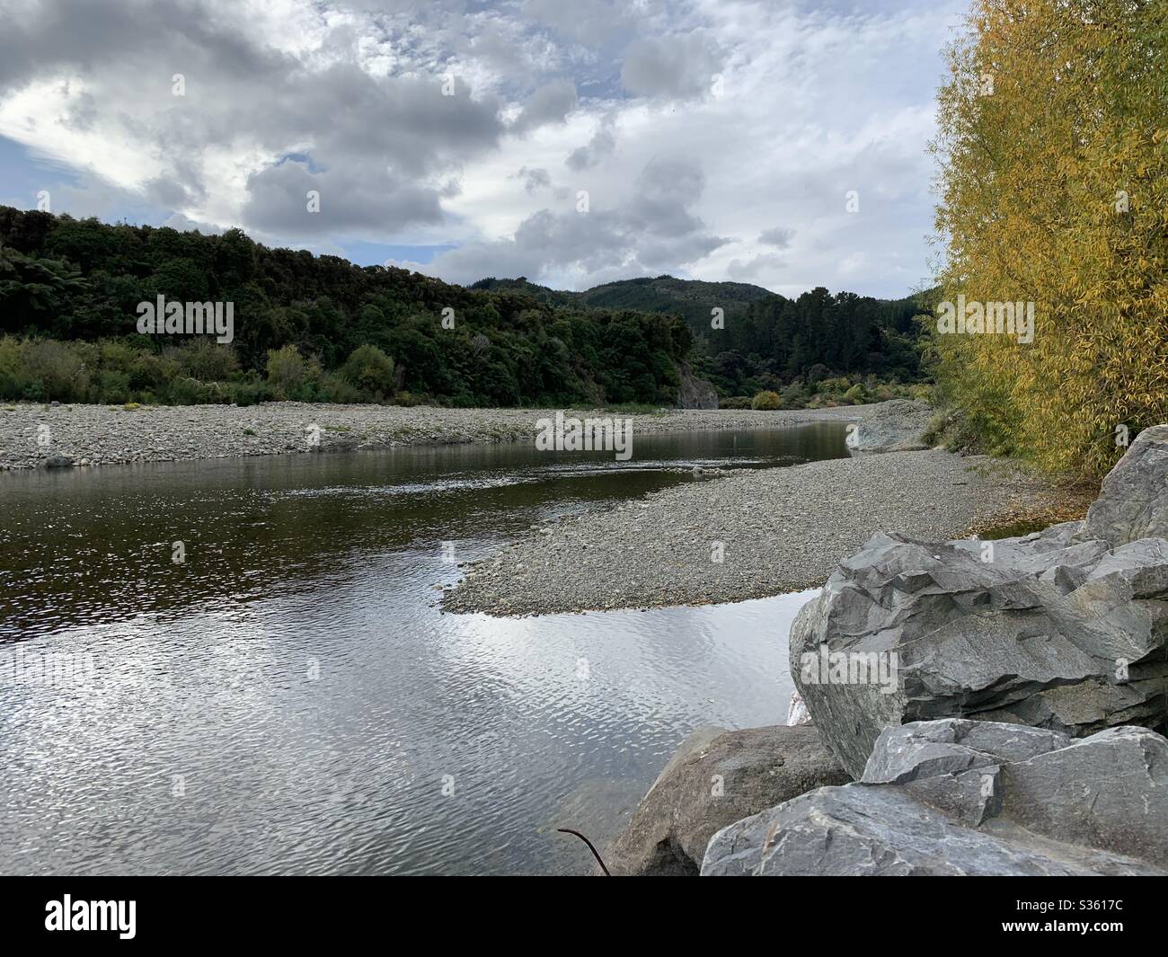 Hutt River Upper Hutt NZ Stock Photo Alamy