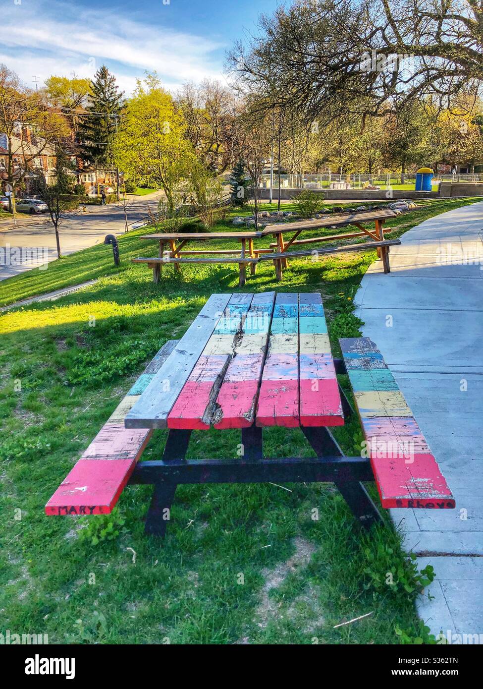 A quiet Toronto neighbourhood. - Smartphone Captured Stock Image