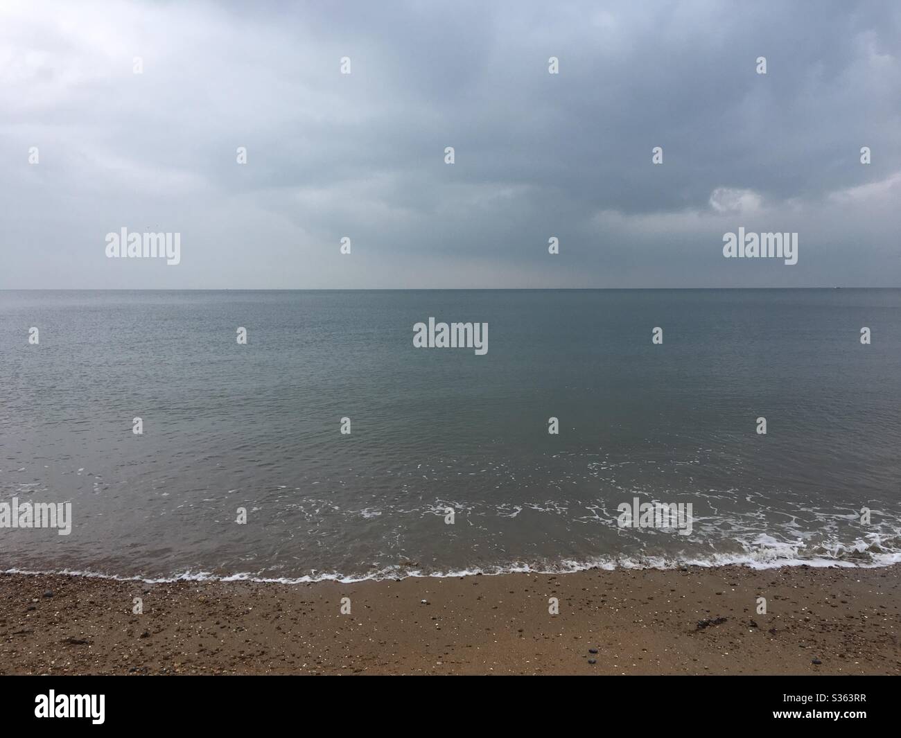 Stormy sea view - Smartphone Captured Stock Image