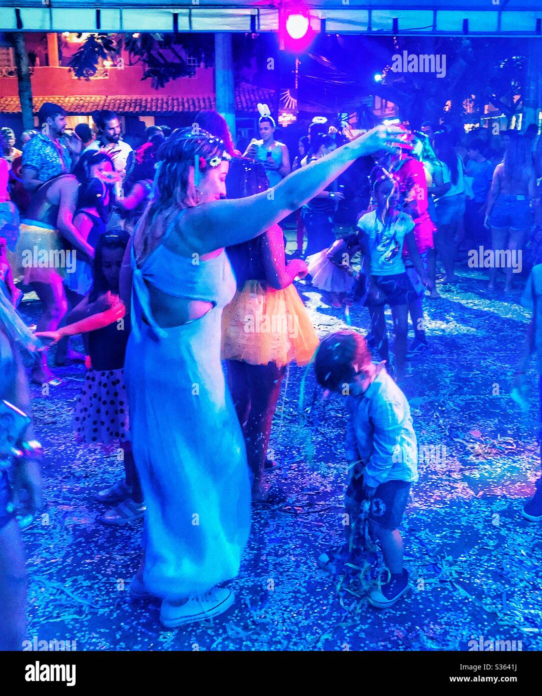 Carnival 2020 in Buzios, Brazil. - Smartphone Captured Stock Image