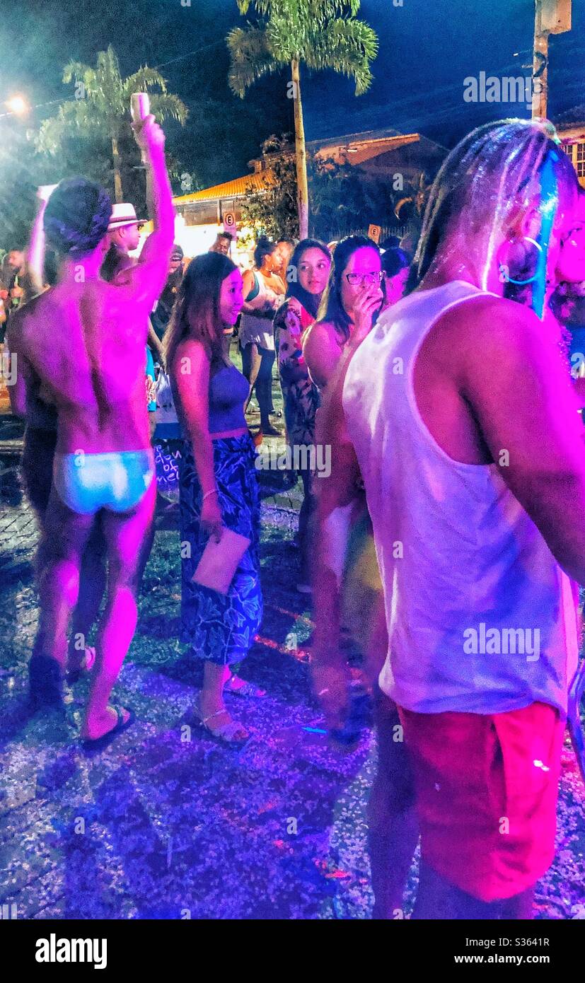 Carnival 2020 in Buzios, Brazil. - Smartphone Captured Stock Image