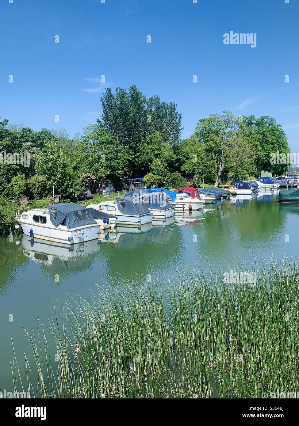 River Thames, Oxford, UK, May 2020 - Smartphone Captured Stock Image