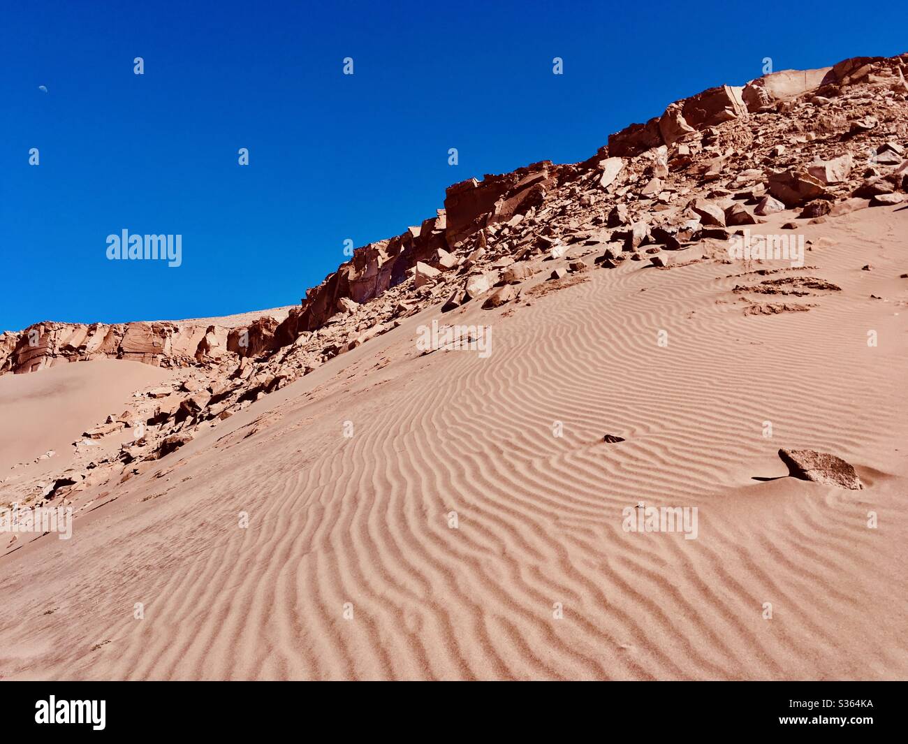 Sand desert near San Pedro de Atacama, Chile. Stock Photo