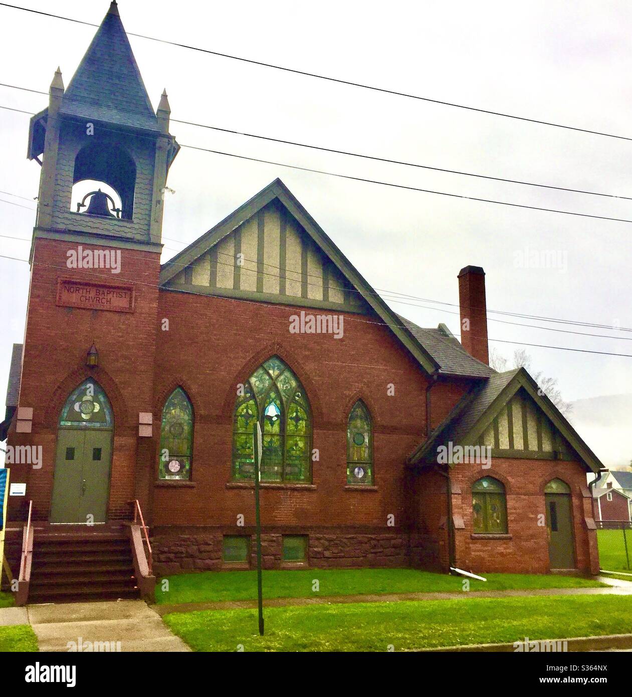 Old church Corning New York Stock Photo Alamy