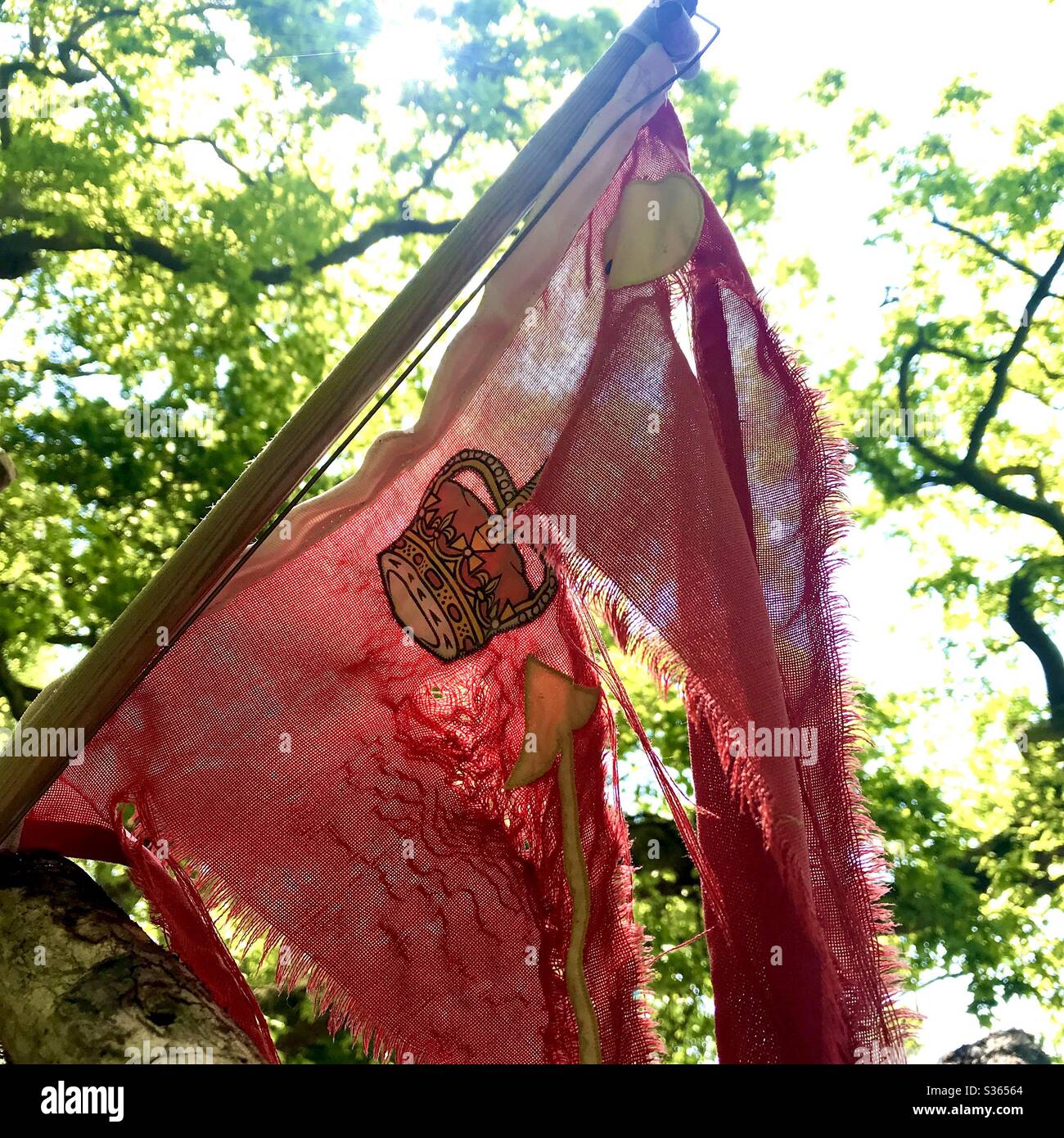 Raising the red flag hi-res stock photography and images - Alamy