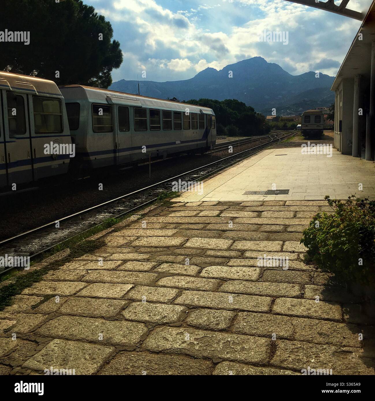 Photo Ancienne – Train à Calvi, Corse – Mars 1935 – Original