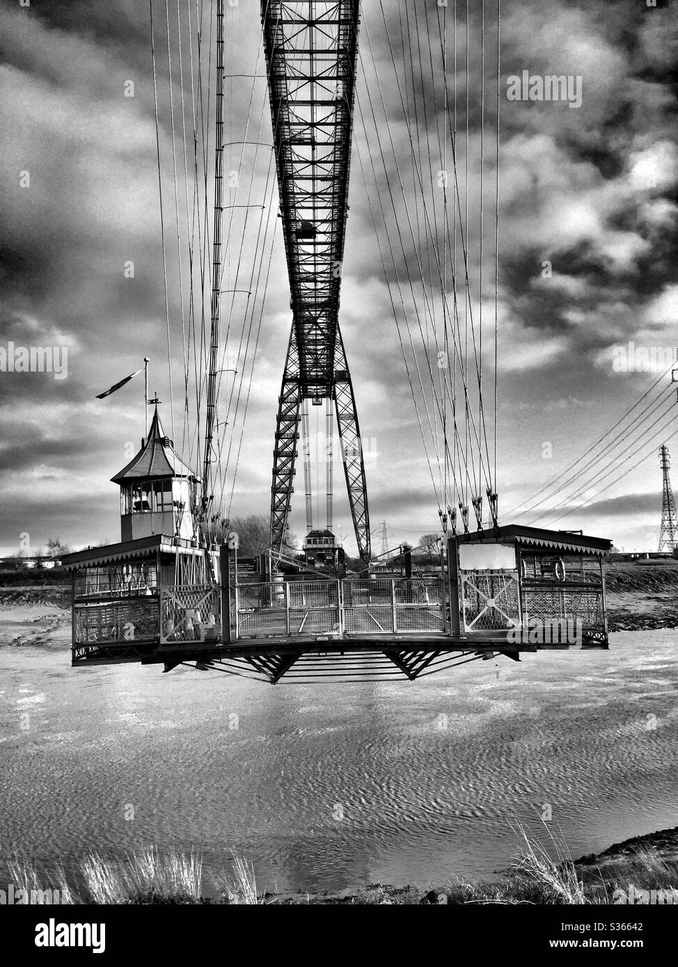 Newport transport bridge - Smartphone Captured Stock Image