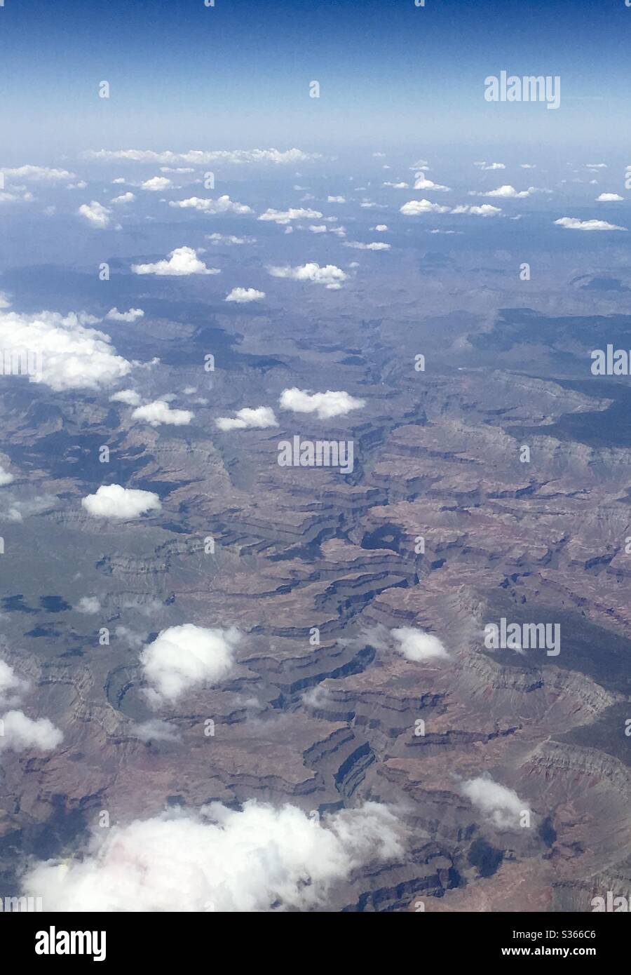 Aerial View of the Grand Canyon, Arizona, USA - Smartphone Captured Stock Image