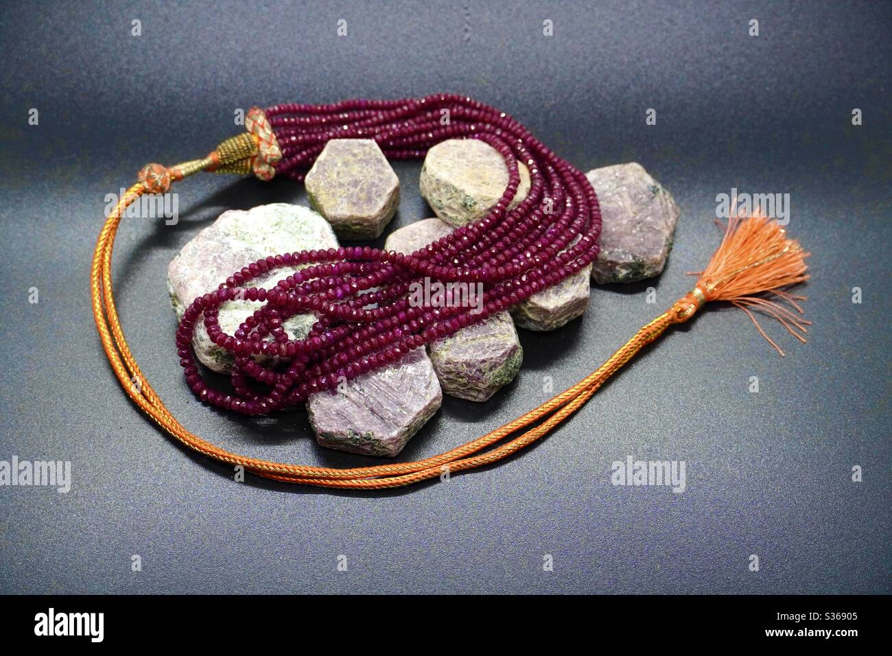 Ruby necklace hi-res stock photography and images - Alamy