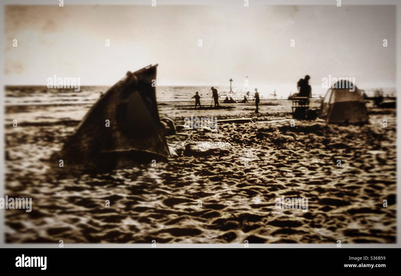 On the beach - Smartphone Captured Stock Image