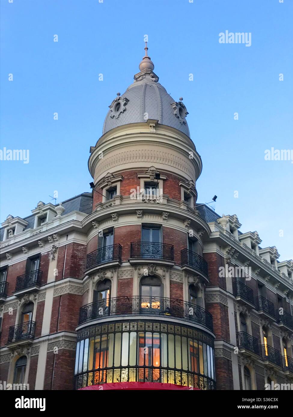 Facade of building. Madrid, Spain. - Smartphone Captured Stock Image