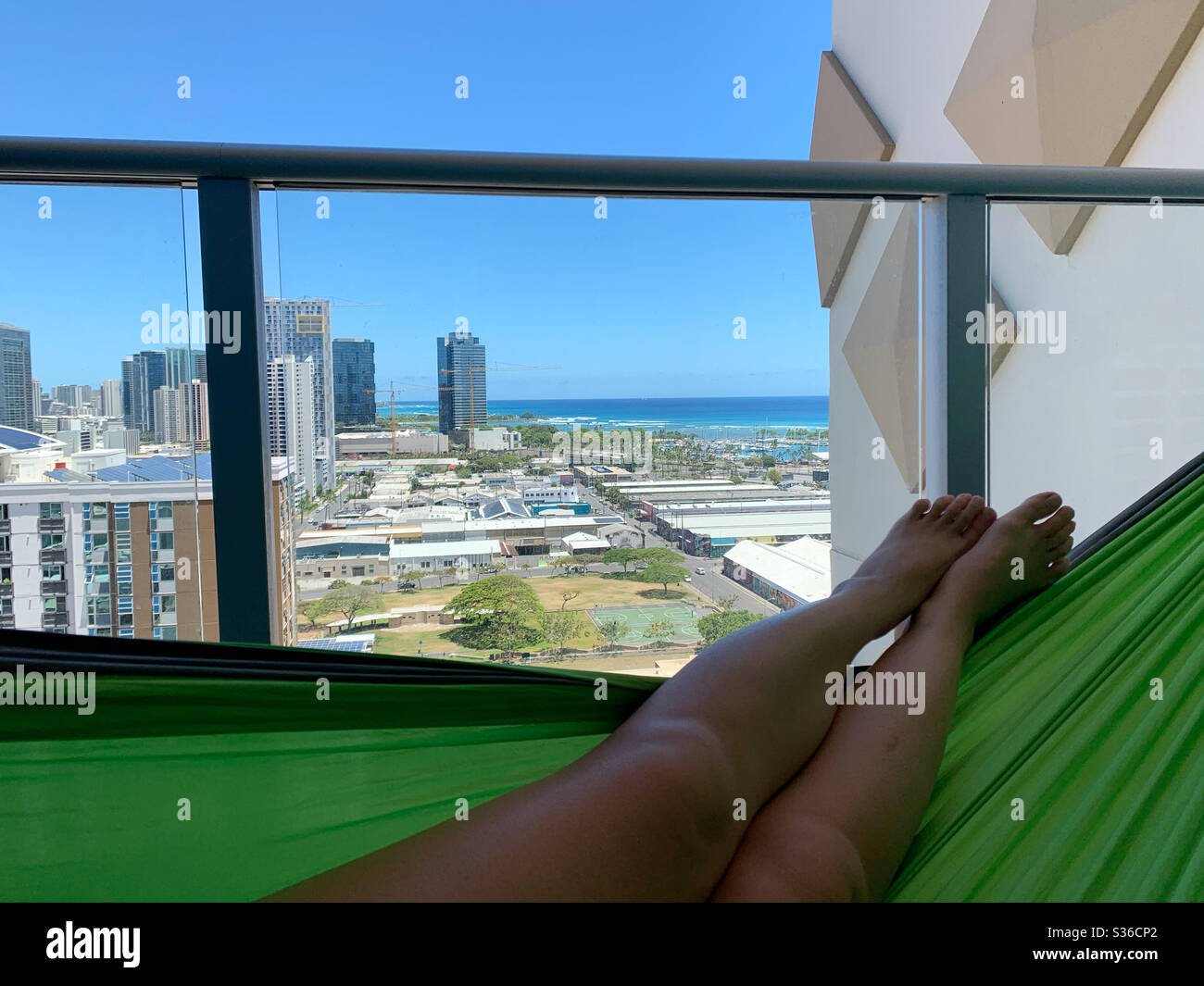Apartment hammock - Smartphone Captured Stock Image