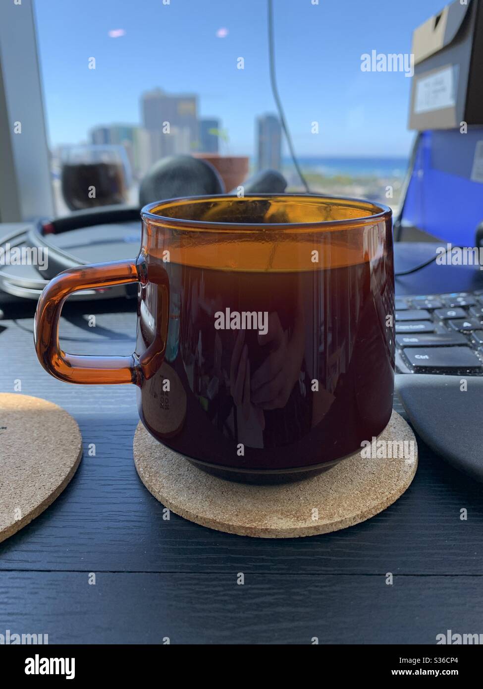 Morning coffee - Smartphone Captured Stock Image