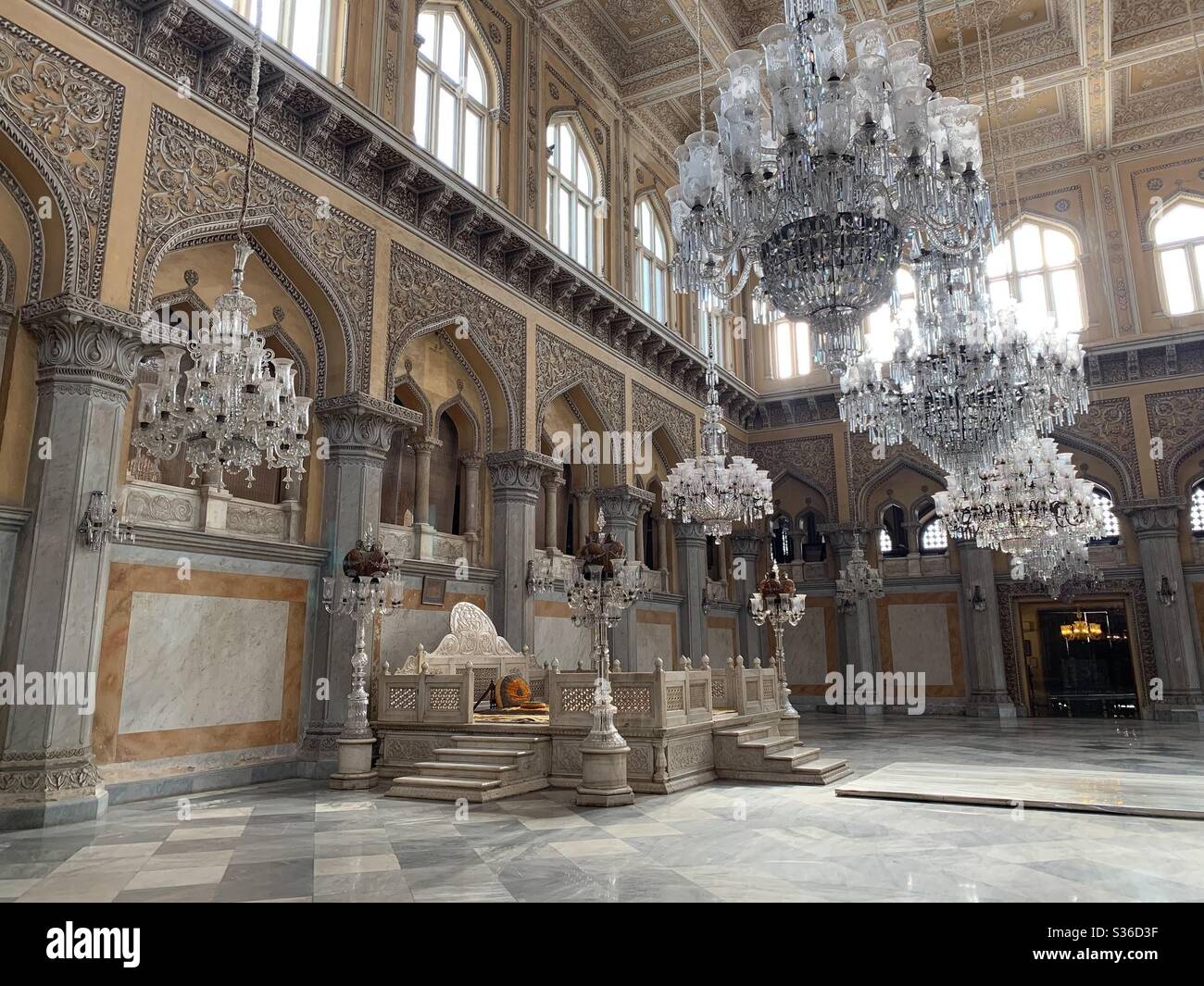 Throne room at Chowmahalla Palace in Hyderabad, India Stock Photo - Alamy