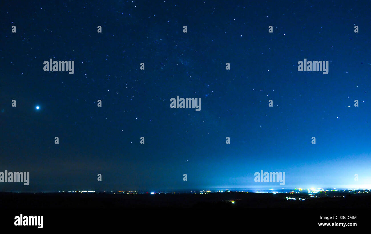 Looking southeast from Butser Hill - Smartphone Captured Stock Image