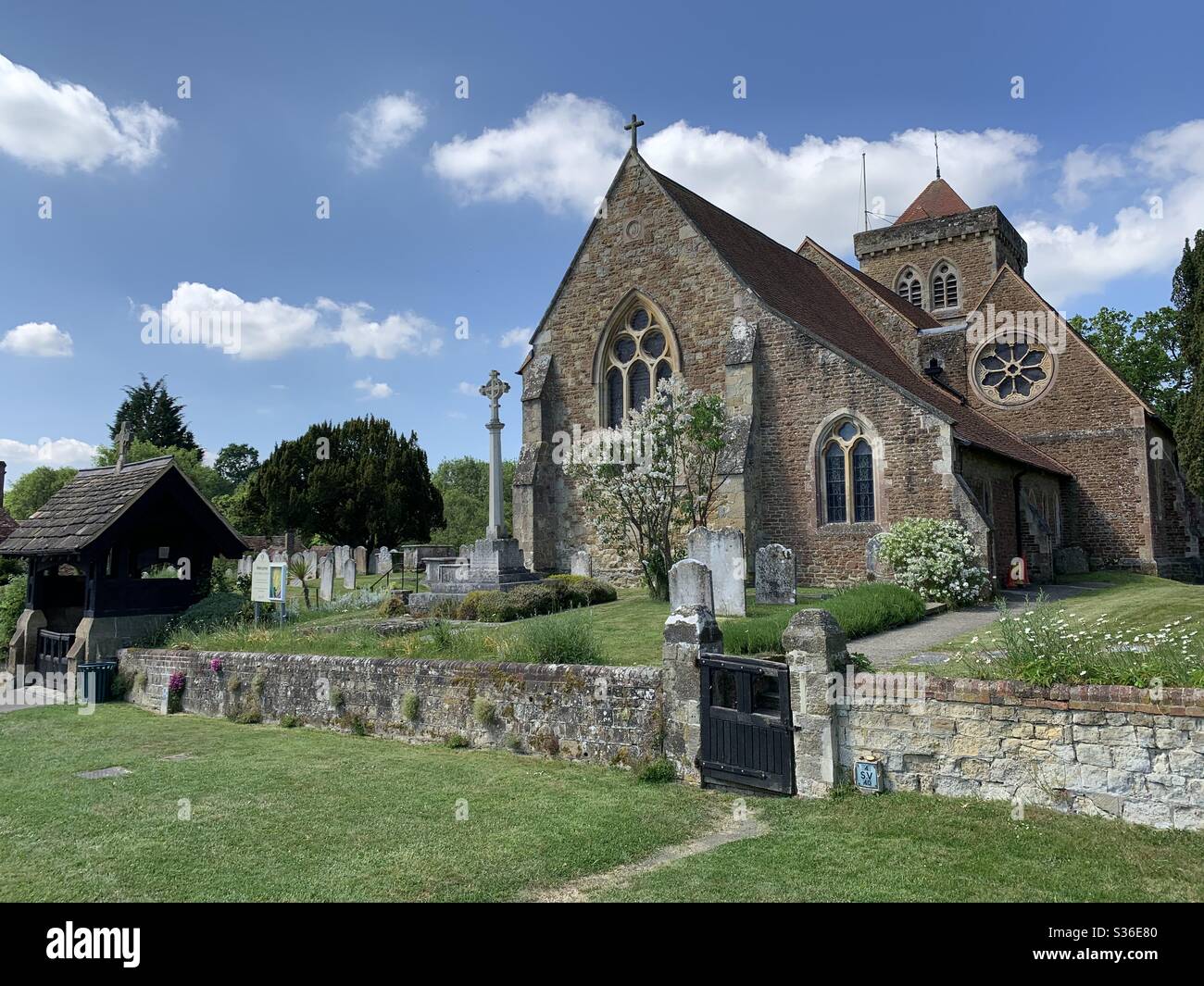 St. Mary’s church in Chiddingfold, Surrey. Stock Photo
