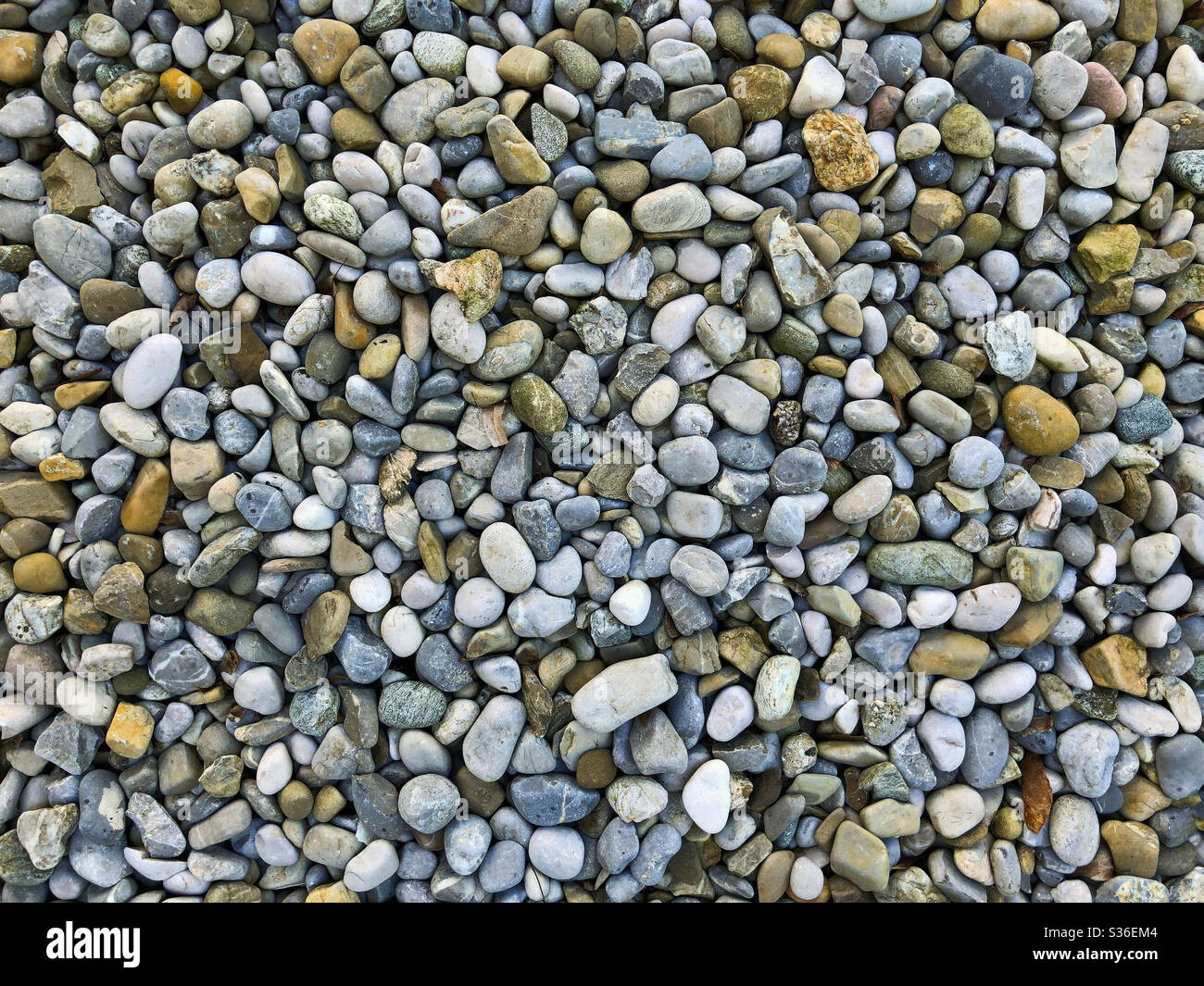 Light Colored Pebbles Stock Photo