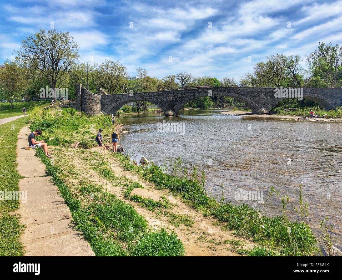 The Humber River in Toronto, Canada. Stock Photo
