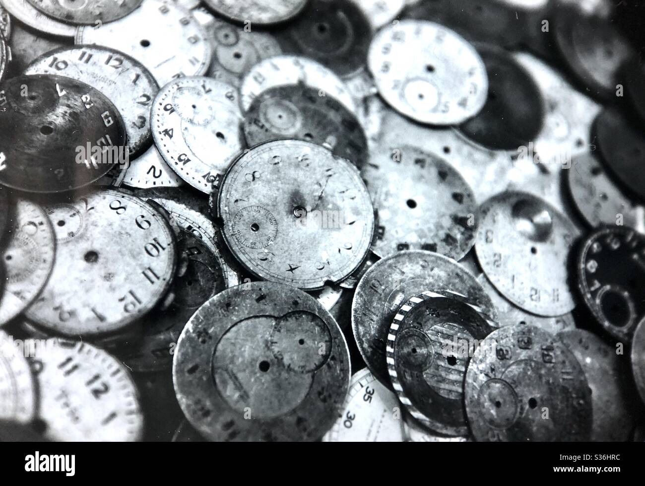 Vintage watch faces collection antique watches Stock Photo Alamy