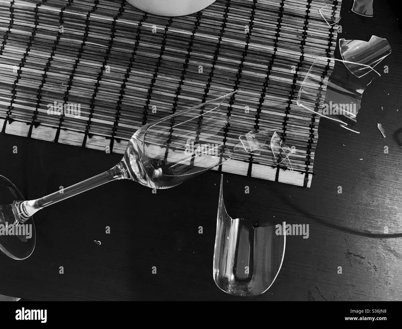 Broken glass table hires stock photography and images Alamy