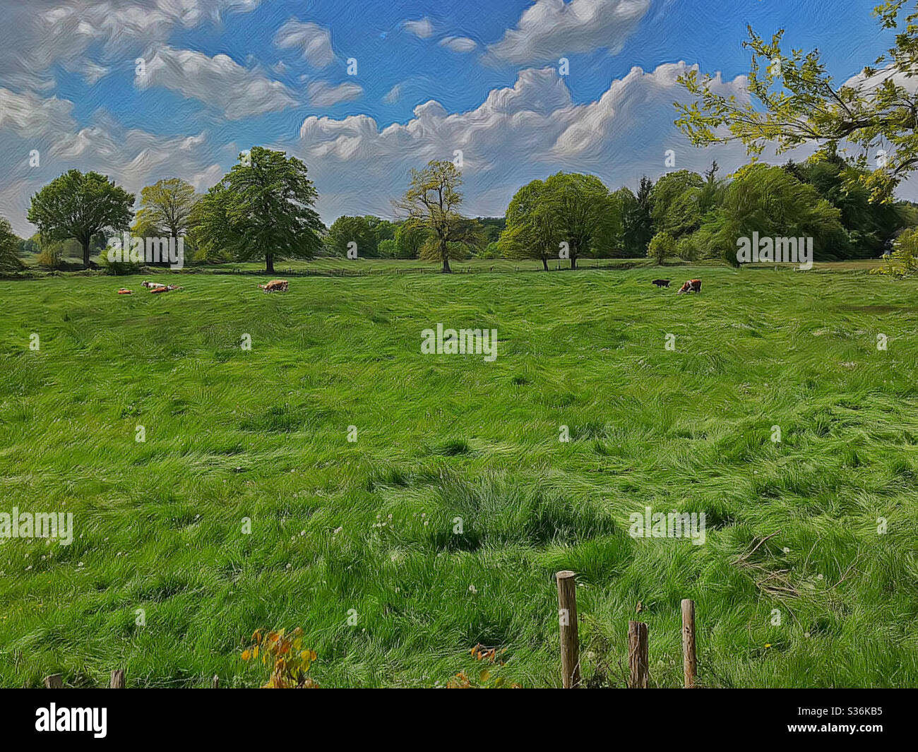 Artwork landscape hires stock photography and