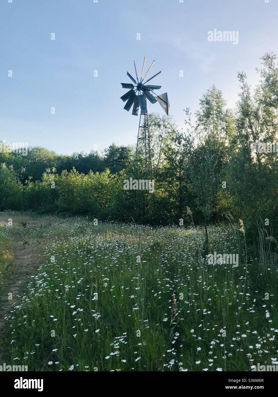 Wind pump - Smartphone Captured Stock Image