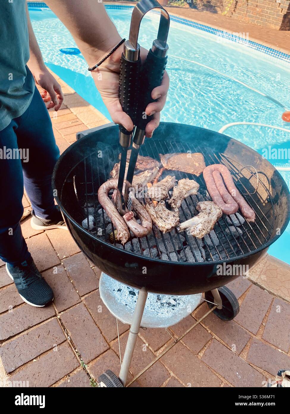Flame grilled Stock Photo Alamy