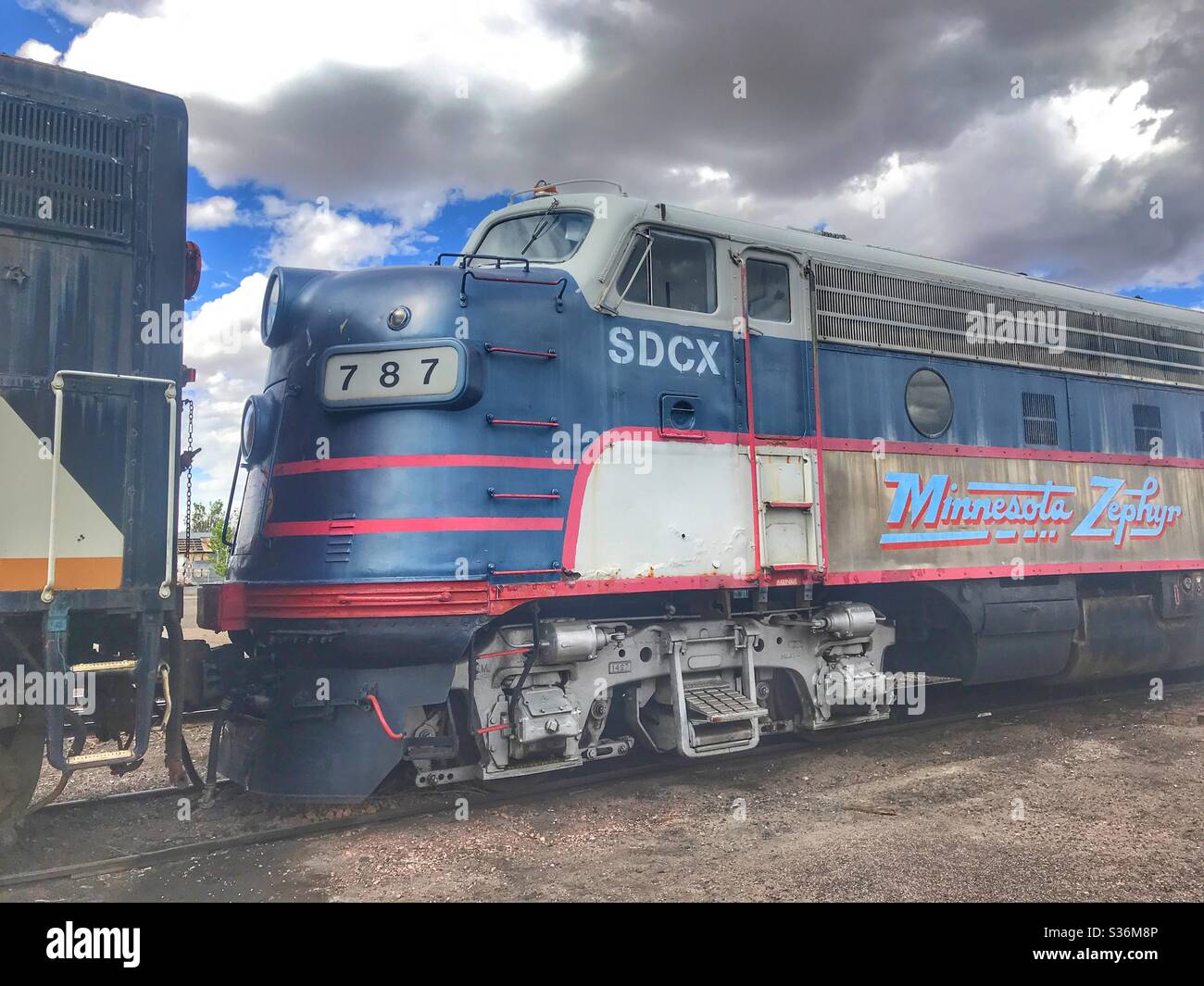 Old train cars in Alamosa Colorado Stock Photo Alamy