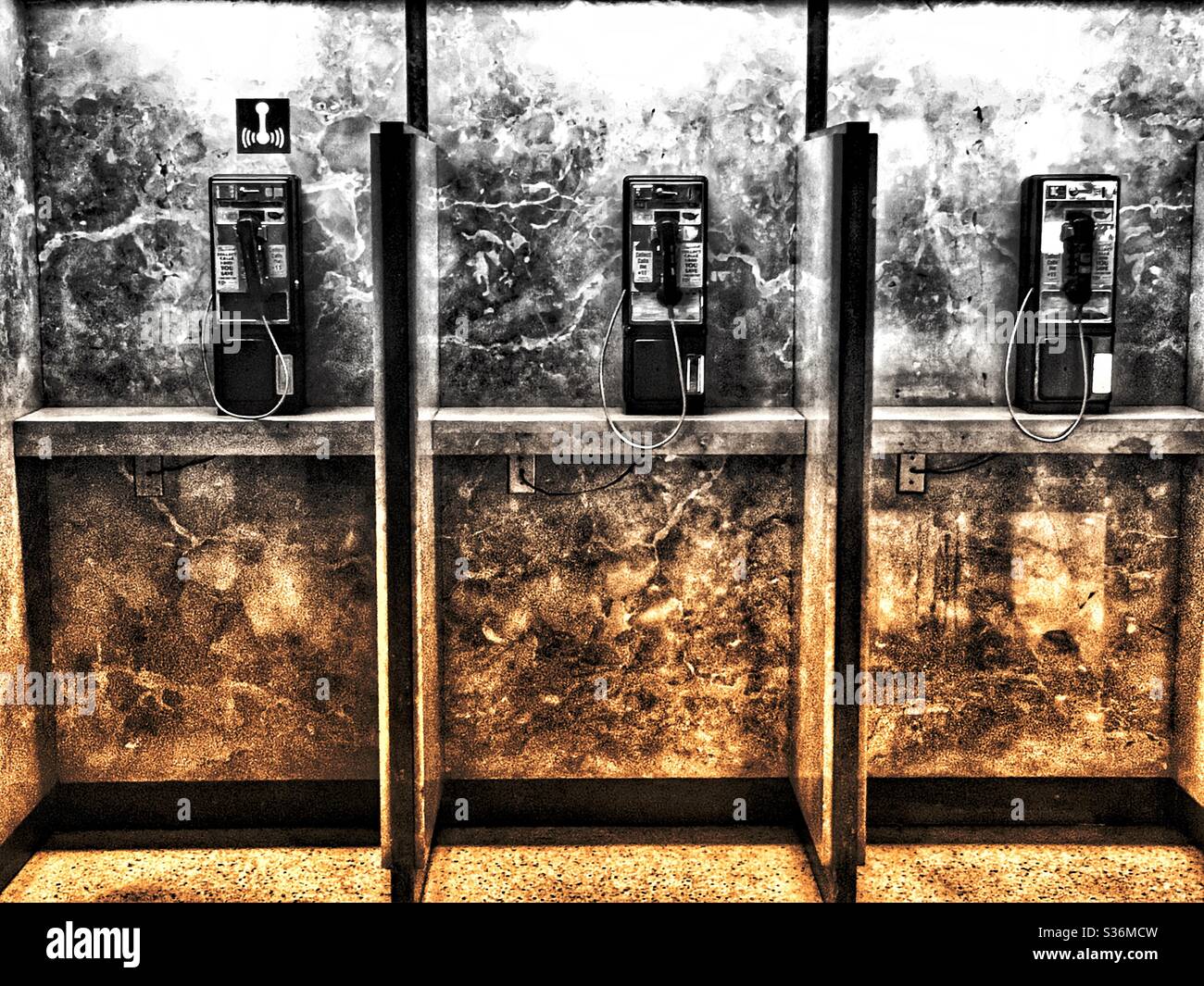 Old phone booths Stock Photo - Alamy