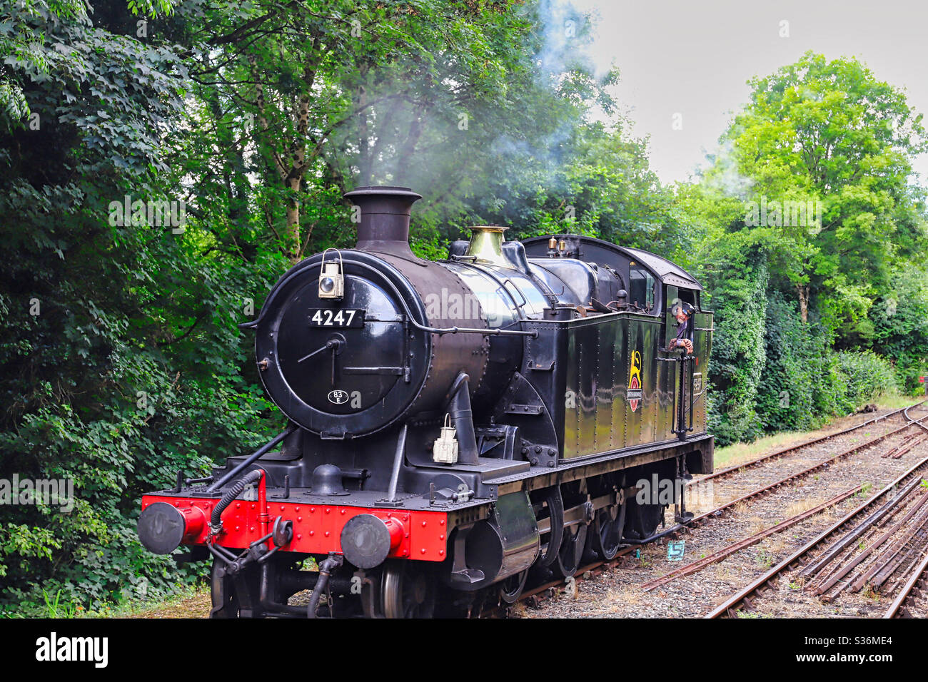 Historical Cornish steam train - Smartphone Captured Stock Image