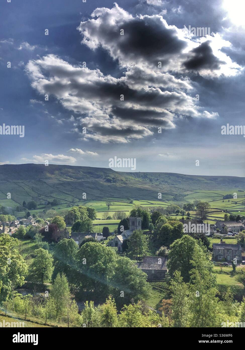 Burnsall in the Yorkshire Dales - Smartphone Captured Stock Image