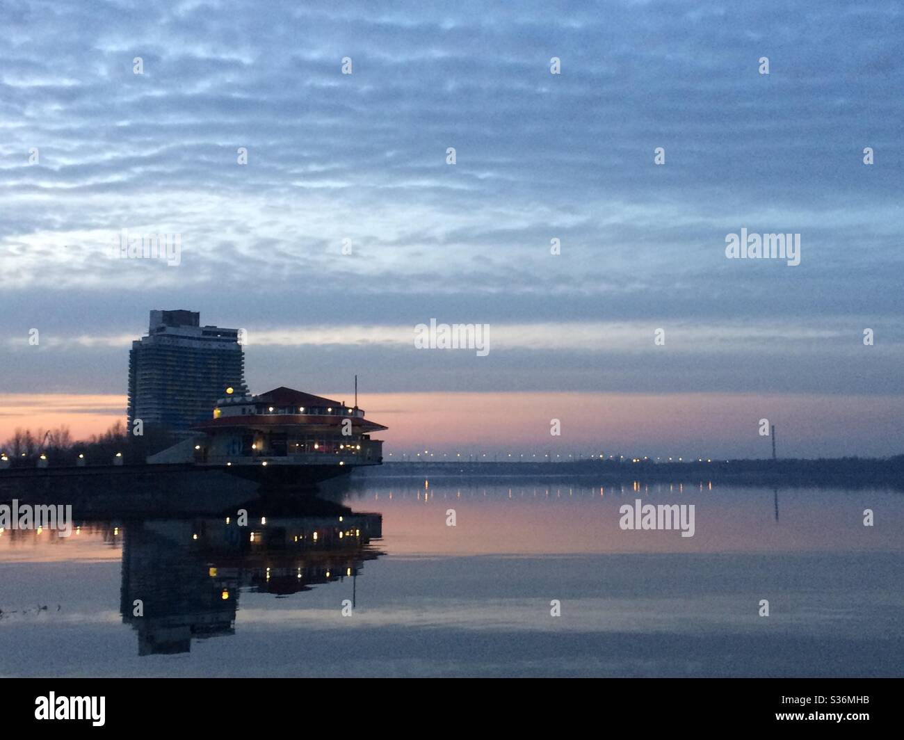 Floating restaurant - Smartphone Captured Stock Image