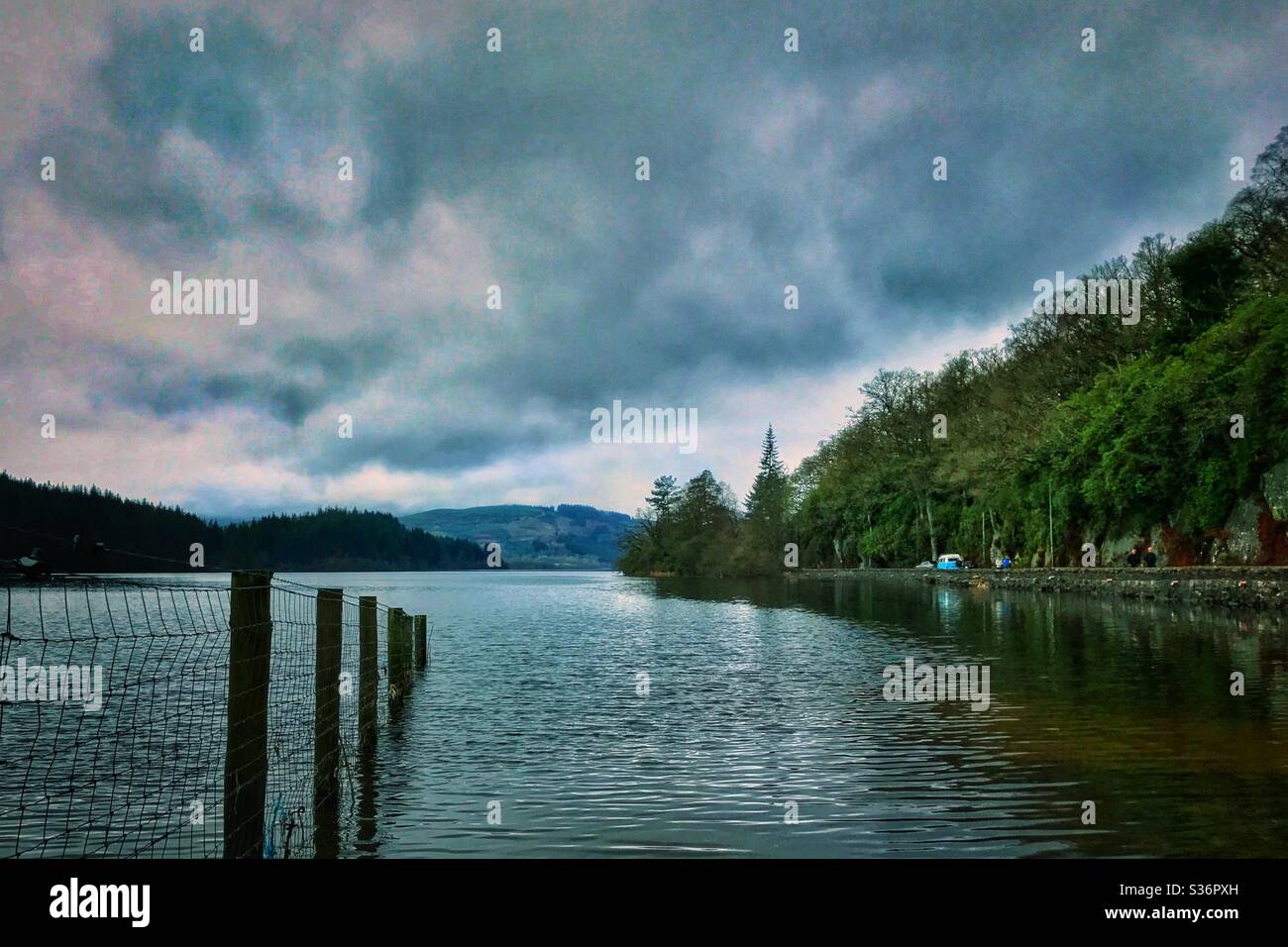 Loch Ard, Loch Lomond and Trossachs National Park, Scotland. - Smartphone Captured Stock Image
