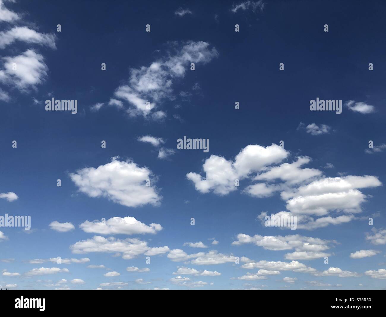 Whispy clouds. Stock Photo