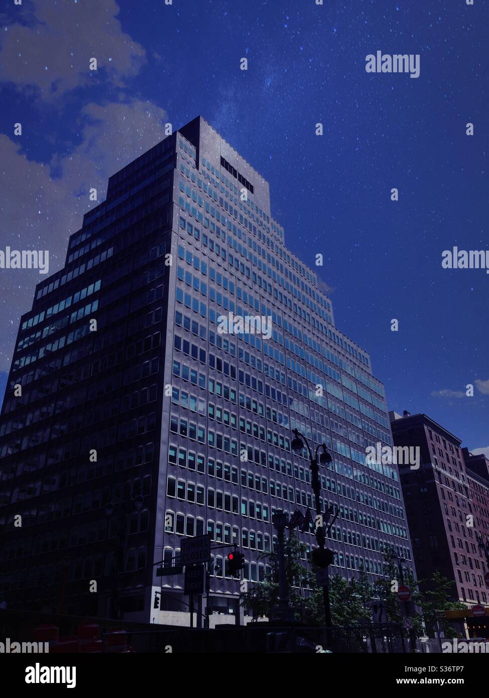 The office building at 99 Park Ave. as seen from street level on an early evening, NYC, USA - Smartphone Captured Stock Image The office building at 99 Park Ave. as seen from street level on an early evening, NYC, USA - Smartphone Captured Stock Image