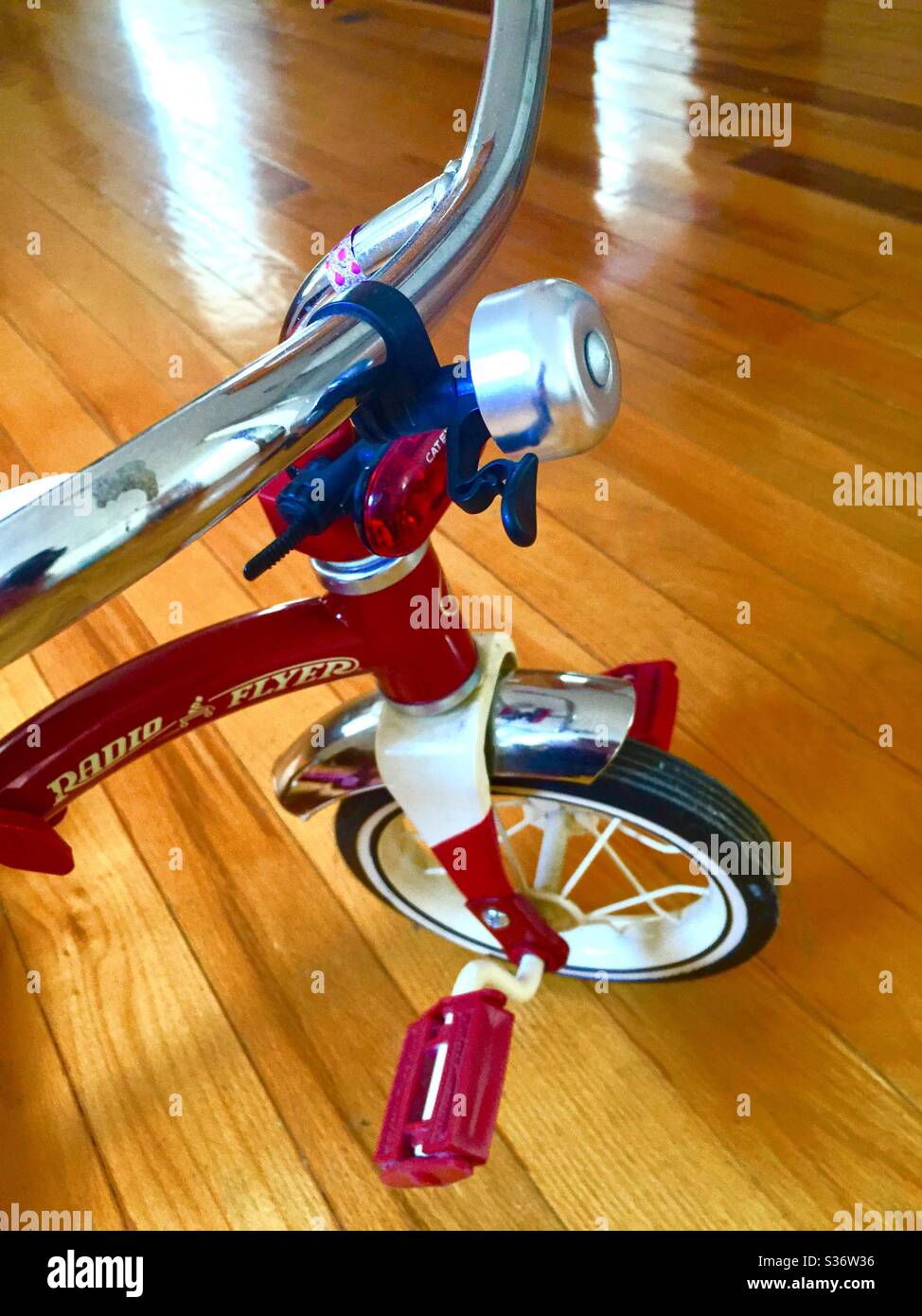retro red tricycle