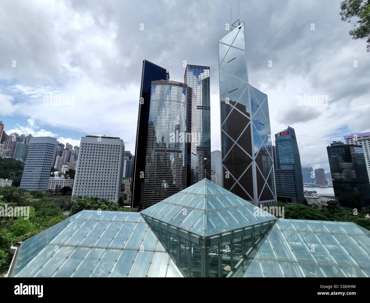 Skyline of Hong Kong. - Smartphone Captured Stock Image