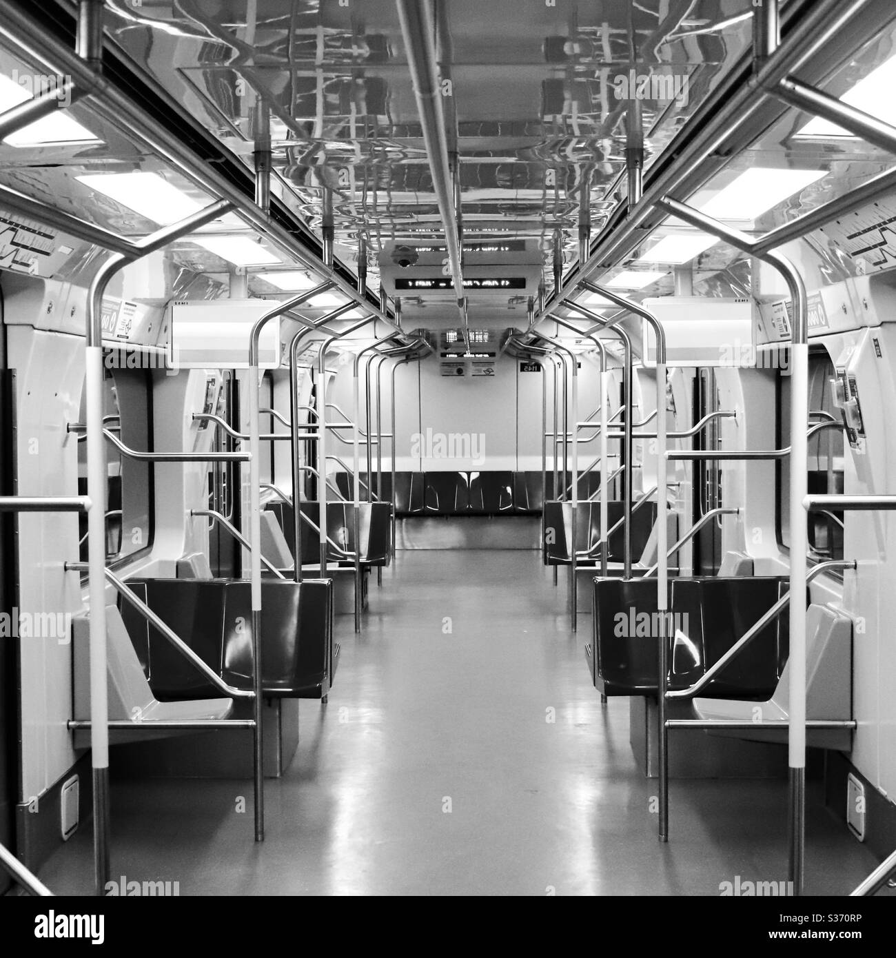 The subway at the pandemic São Paulo Stock Photo