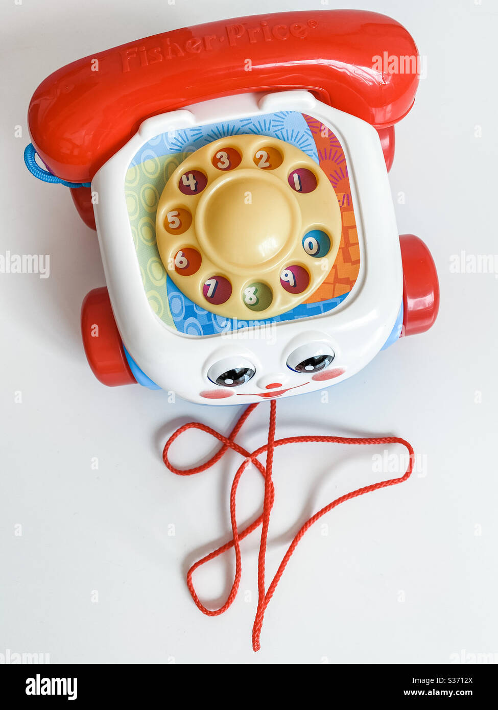 Vintage Fisher Price toy phone Stock Photo