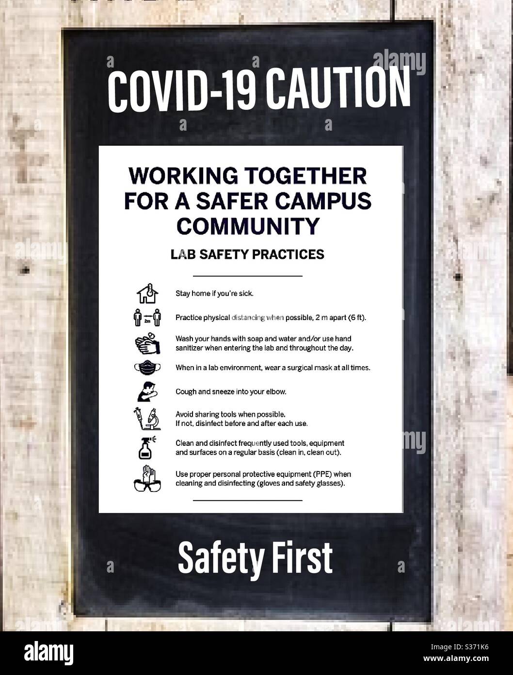 Covid Protocol - Smartphone Captured Stock Image