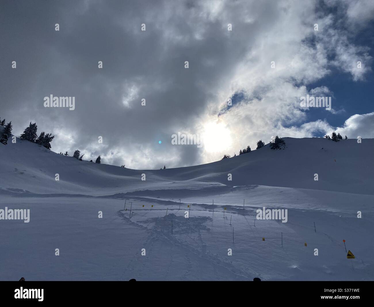 Snow in The Alps Stock Photo Alamy